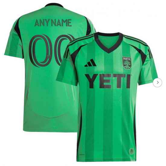 Mens Austin FC adidas Green 2025 The Heartbeat Kit Replica Custom Jersey